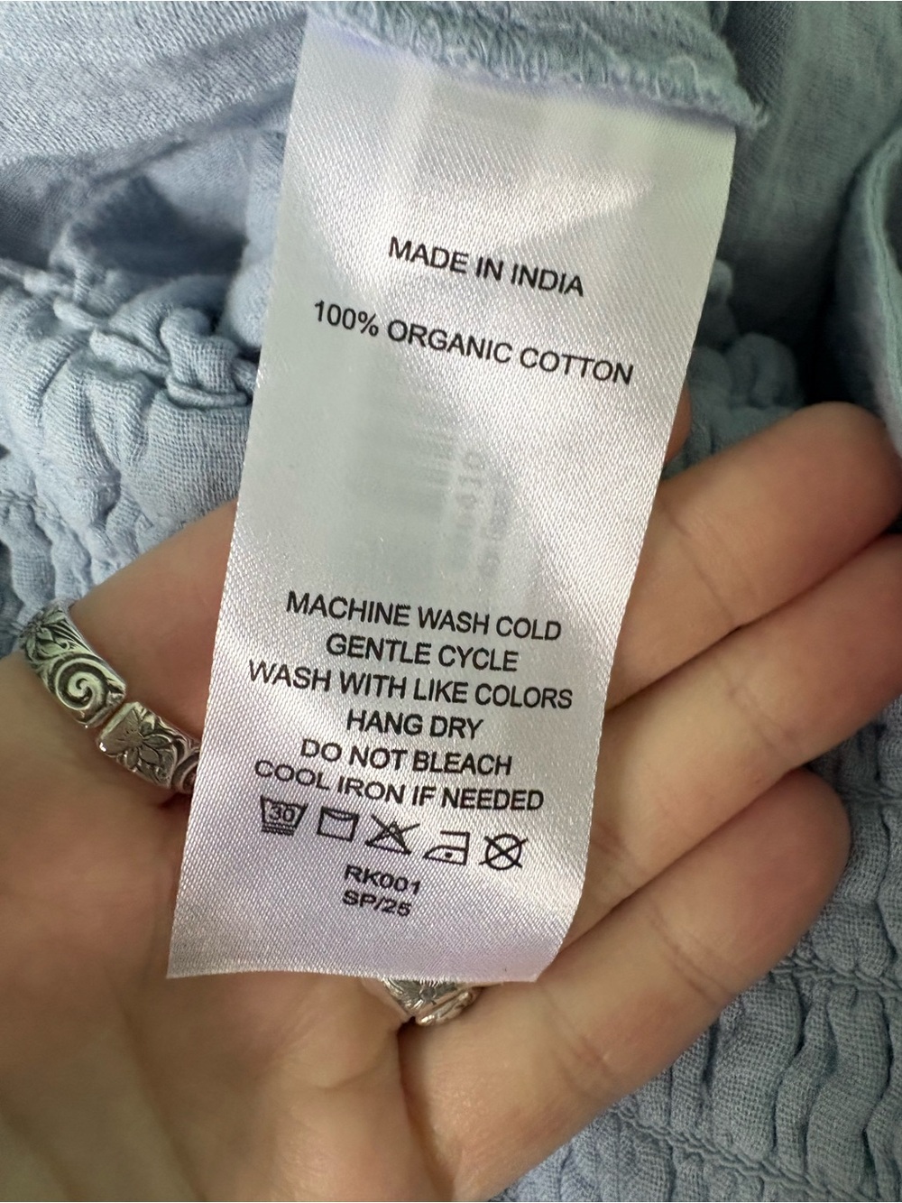 Quince Light Blue linen jumpsuit - Picture 8 of 8
